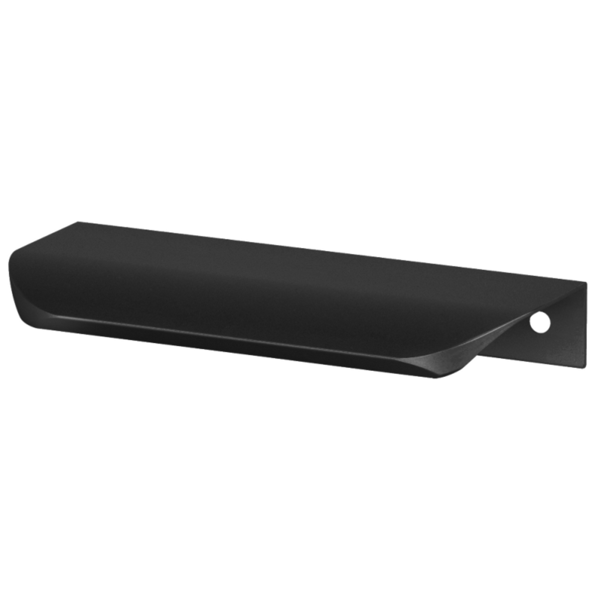 Poignée profilée Edge ronde 1180mm (Longueur totale 1200mm) - Noir mat