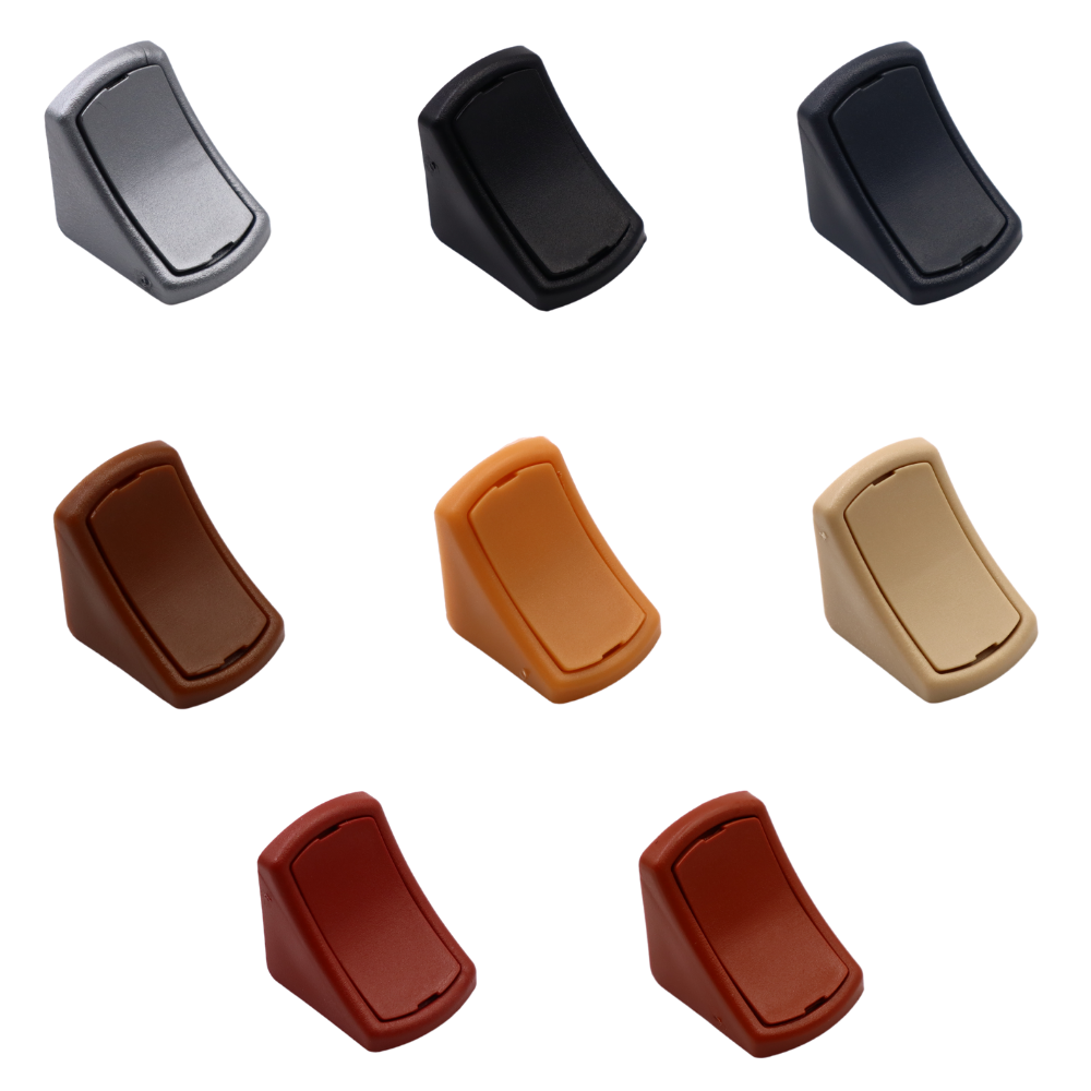 Angle de meuble en plastique avec cache 24x24x19mm