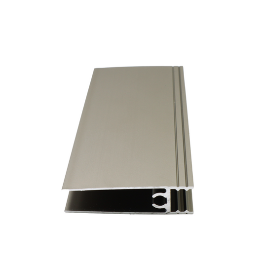 Profilé Horizontal Inférieur en Aluminium de 10 mm 560 cm - Anodisé Champagne