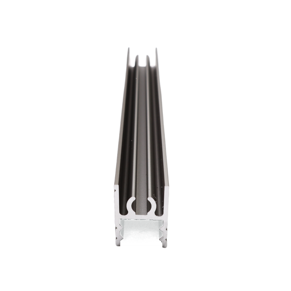 Profilé Horizontal Inférieur en Aluminium de 10 mm 560 cm - Anodisé Champagne
