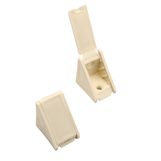 Équerre d'angle plastique - Crème 1000 pièces