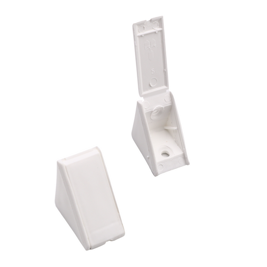 Équerre d'angle plastique - Blanc 100 pièces