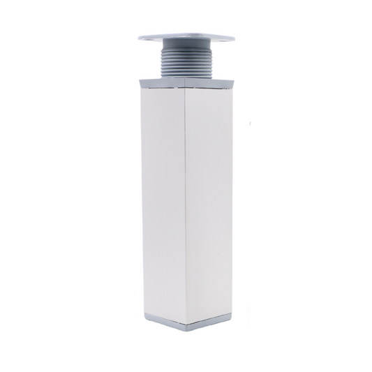 Pied de meuble carré réglable 40x40mm - 150mm - Aluminium