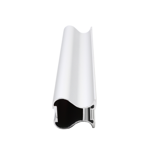 NOAH 10mm Poignée Verticale en Aluminium Profil 270cm - Argent Anodisé