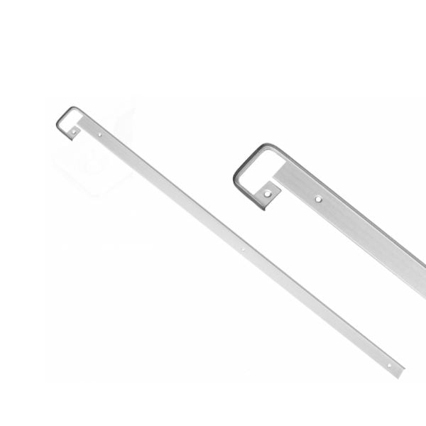 Bande de connecteur perpendiculaire pour plan de travail de 38 mm R-5.5, argent anodisé NTP