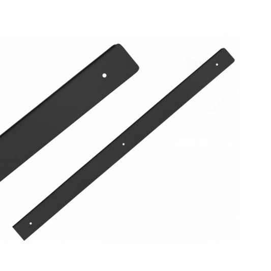 Bande latérale pour plan de travail 38 mm R-3 anodisé noir NTP Droite
