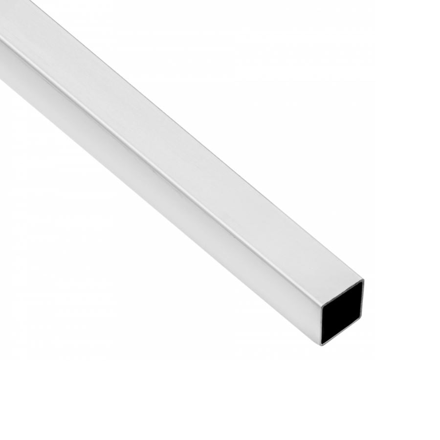 Barre de penderie carré 25x25mm L3000mm, Épaisseur de 1.0mm, Chrome NTP