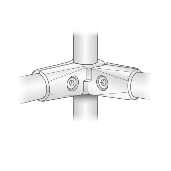 Connecteur Demi S-Type 25 mm, Chrome NTP