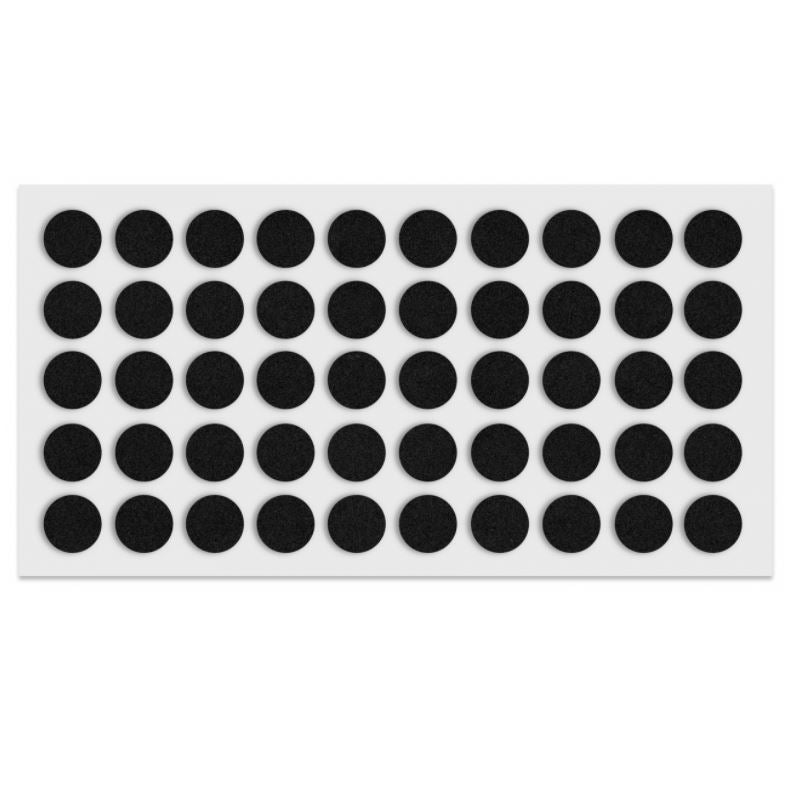 Pastille autocollante noire 10mm NTP Noire