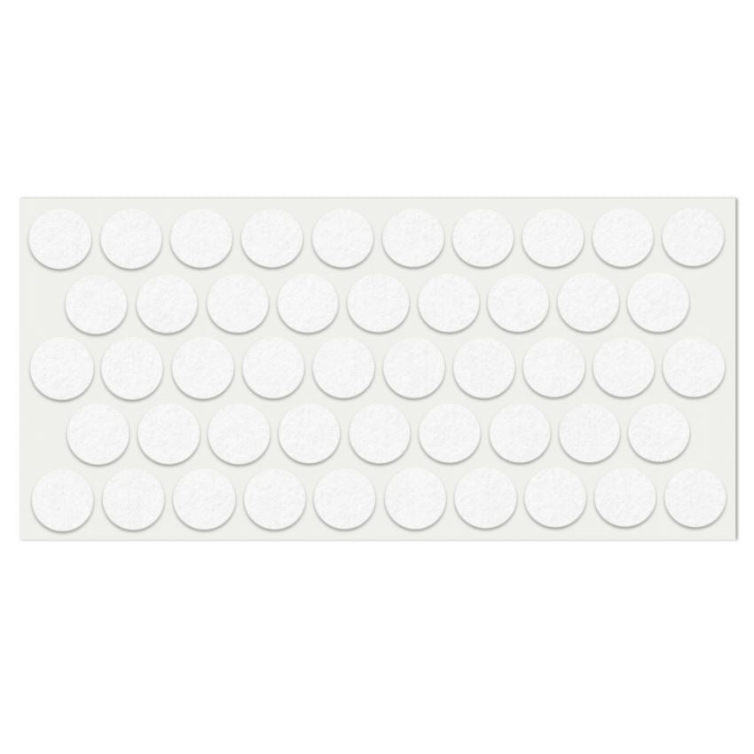 Patin feutre auto-adhésif 20mm - Blanc NTP Blanc