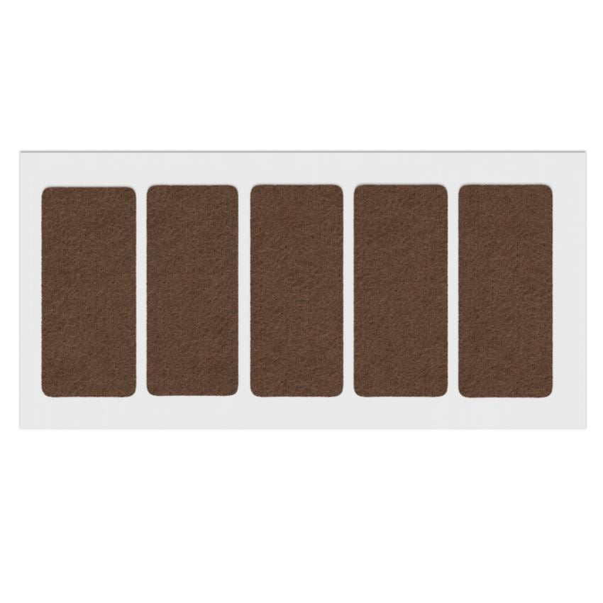 Patin feutre auto-adhésif 40x90mm - Marron NTP Marron