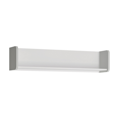 ALBI II - Ensemble de Meubles de Chambre pour Jeunes - Blanc Matt / Gris Froid Brillant