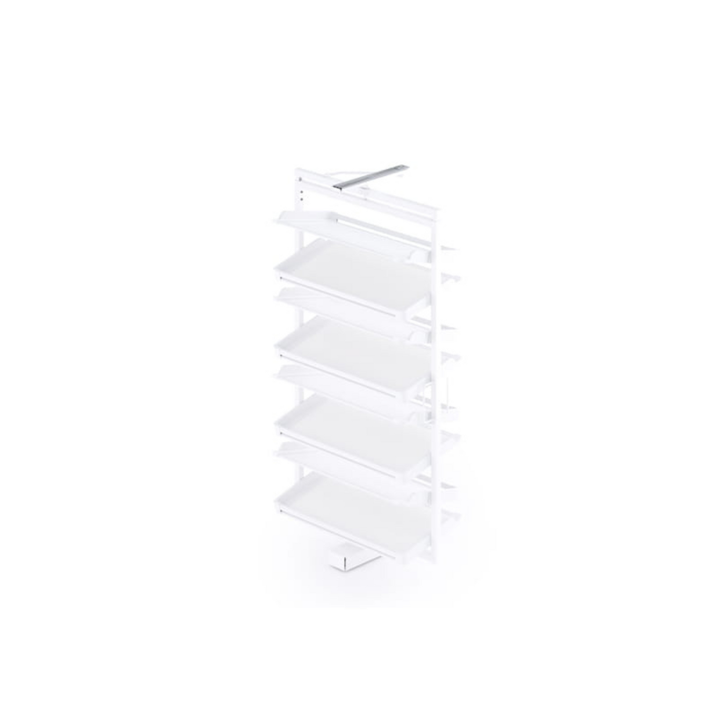Panier à chaussures rotatif (8 étagères) - Blanc