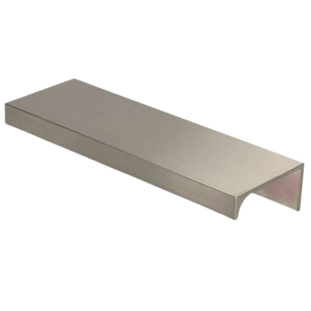Poignée profilée Edge ronde 160mm (Longueur totale 180mm) - Acier brossé