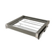 Étagère à chaussures coulissante 80 cm Soft-Close - Chrome/Aluminium - Gris – Furnica