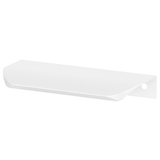 Poignée profilée ronde 160mm (Longueur totale 180mm) - Blanc