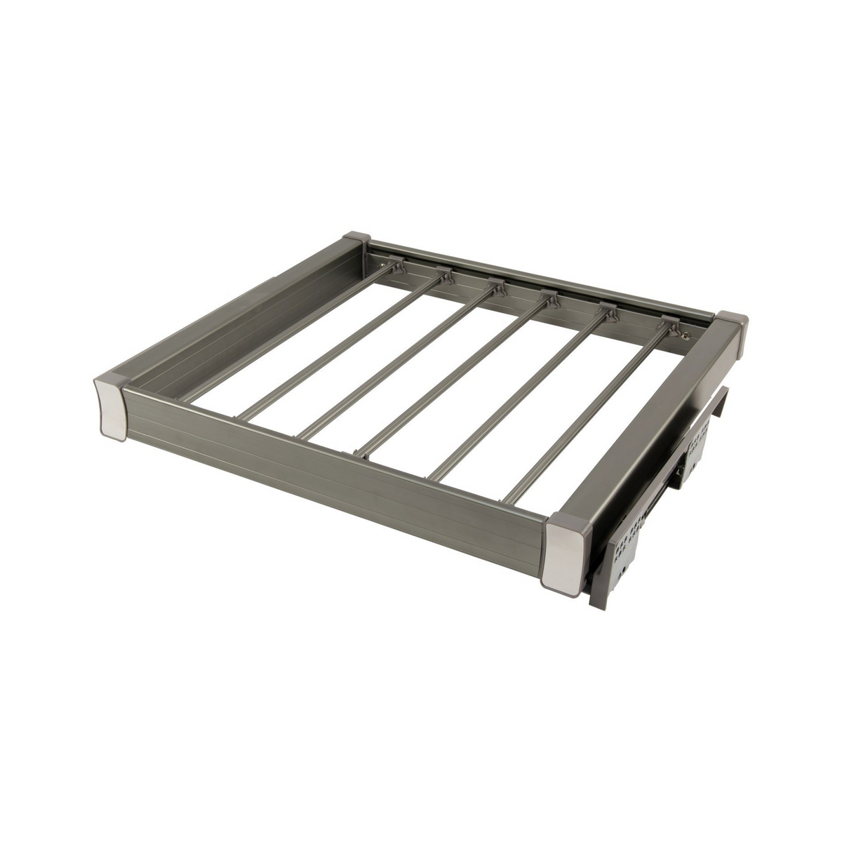 Porte-pantalons coulissant pour caisson de 80 cm Soft-Close - Gris – Furnica