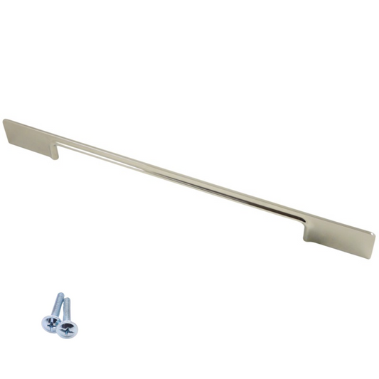 Poignée de meuble 160mm U086 - Acier brossé