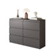 GABRIEL - Commode 6 Tiroirs - Buffet de Chevet - H71 cm L100 cm P33 cm (Anthracite)