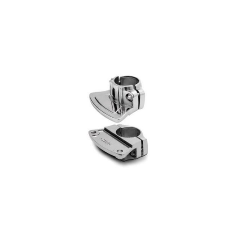 Support d'étagère connecteur simple Ø25 mm - Chrome