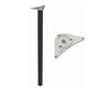 Pied de meuble réglable 1100mm, plaque de montage ZnAl - Noir – Furnica