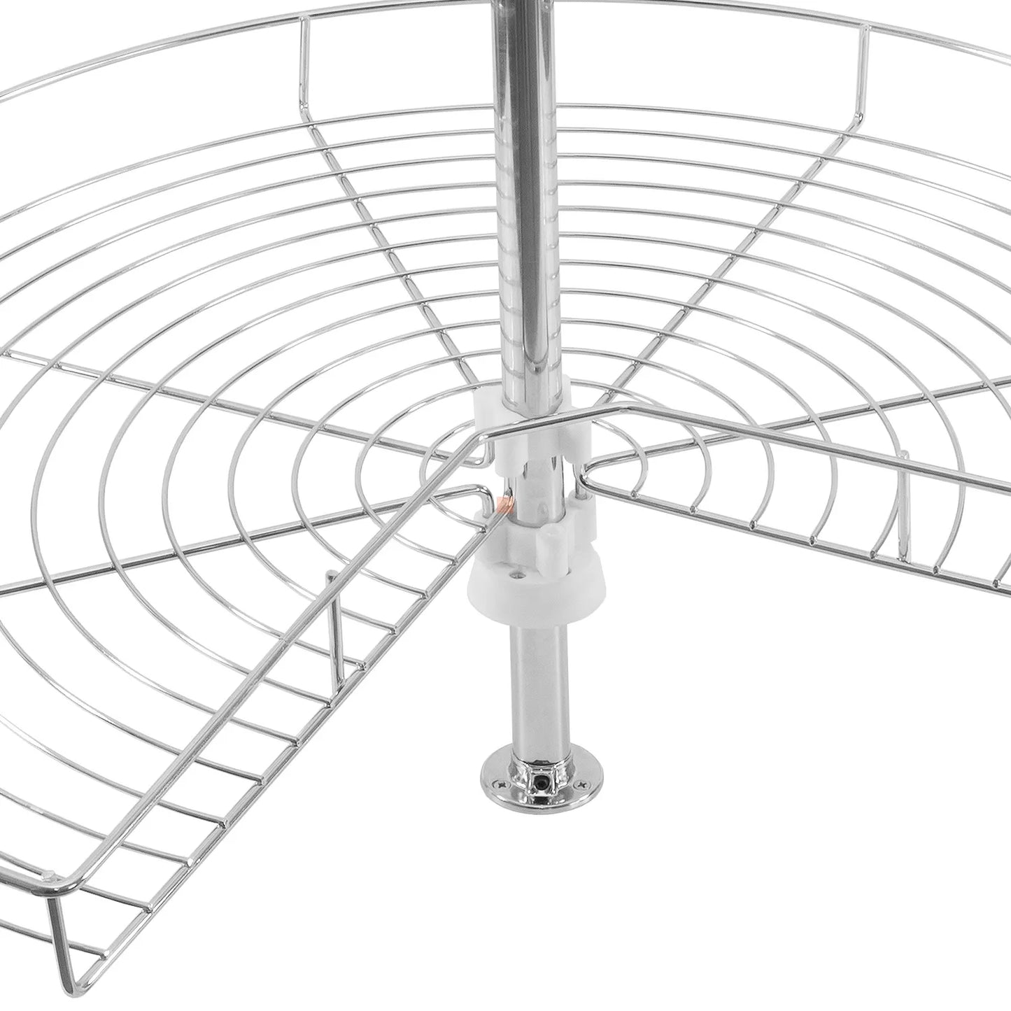 Carrousel de rangement  d'angle 3/4 pour placard de cuisine système - 750mm- Chrome