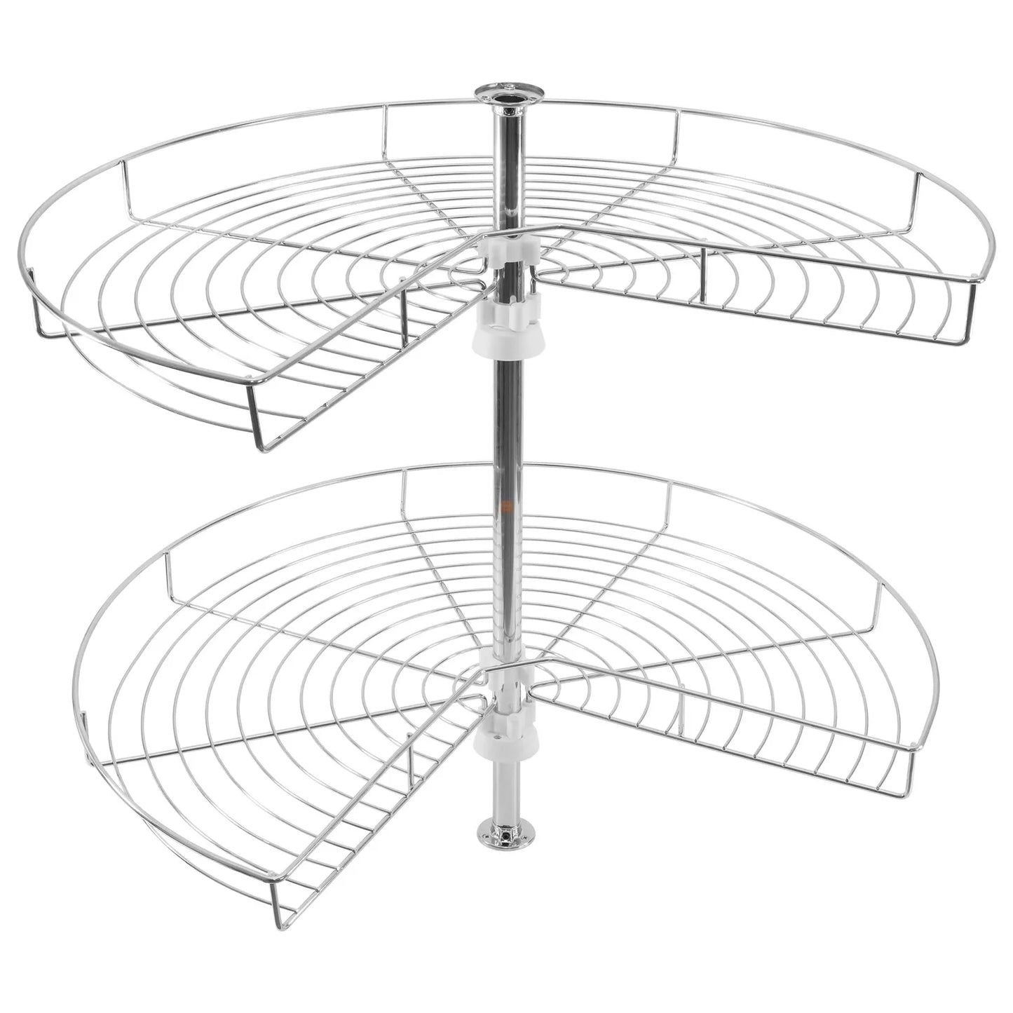 Carrousel de rangement  d'angle 3/4 pour placard de cuisine système - 690mm - Chrome