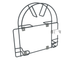 Porte-tuyau d'aspirateur en argent - Petit - Anthracite