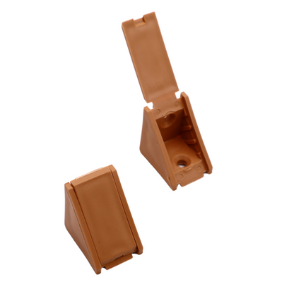 Équerre d'angle plastique - Marron clair 500 pièces