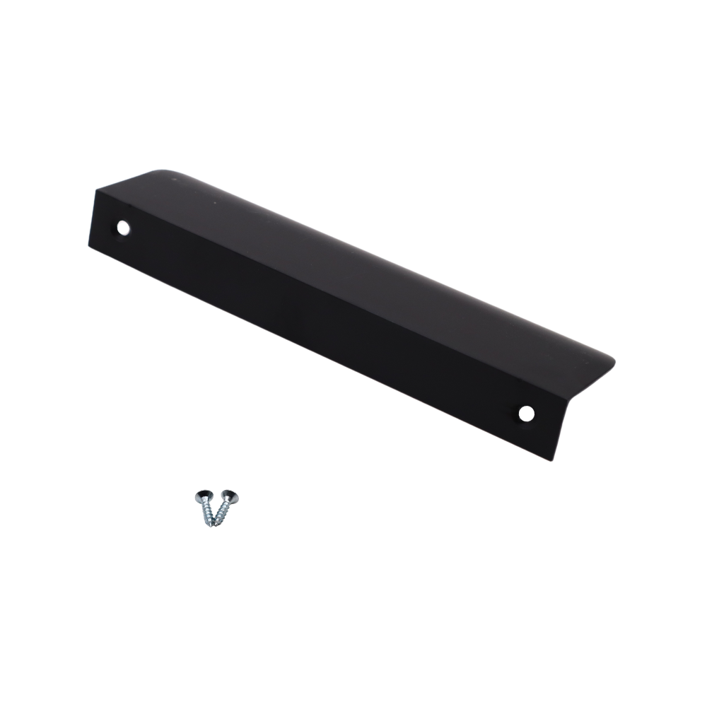 Poignée profilée rond Edge 128mm (Longueurs totales 148mm) - Noir Mat