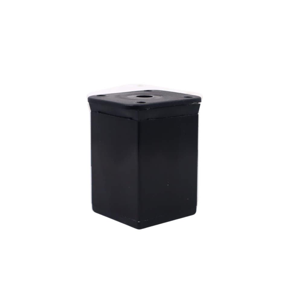Pied de meuble carré réglable 40x40mm - 60mm - Noir
