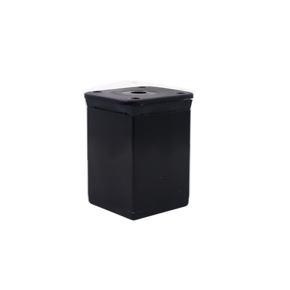 Pied de meuble carré réglable 40x40mm - 60mm - Noir