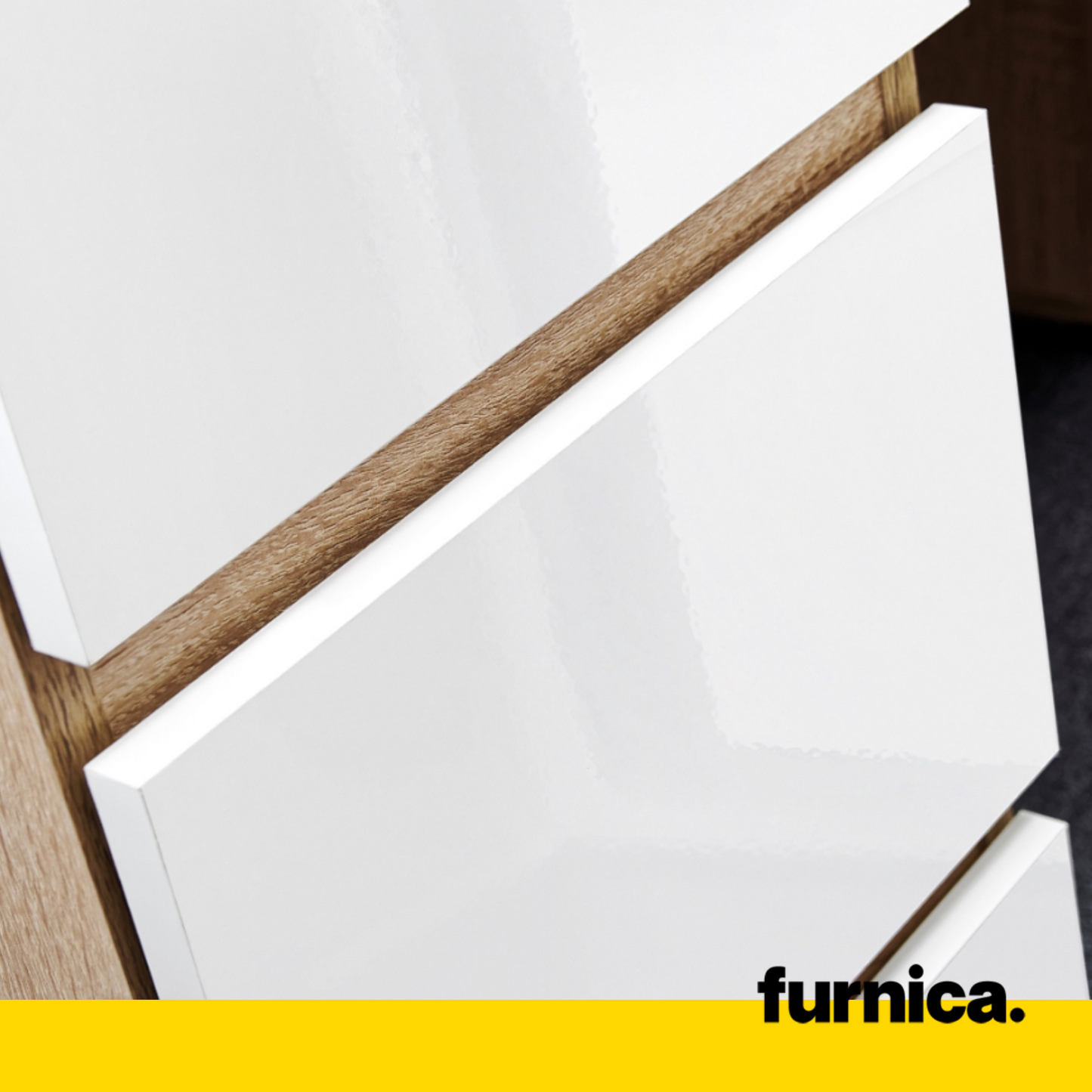 BRUNO - Bureau d'ordinateur - 3 Tiroirs et Plateau pour Clavier - H76cm L90cm P50cm - Gauche (Chêne Sonoma)