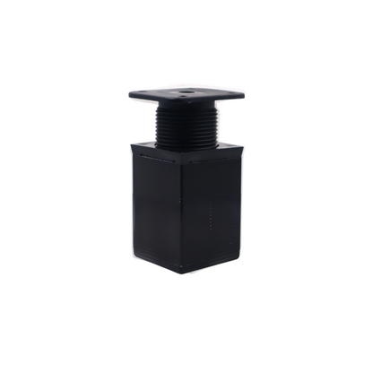 Pied de meuble carré réglable 40x40mm - 60mm - Noir