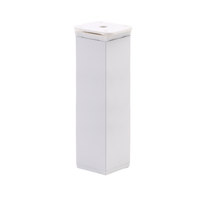 Pied de meuble carré réglable 40x40mm - 150mm - Blanc
