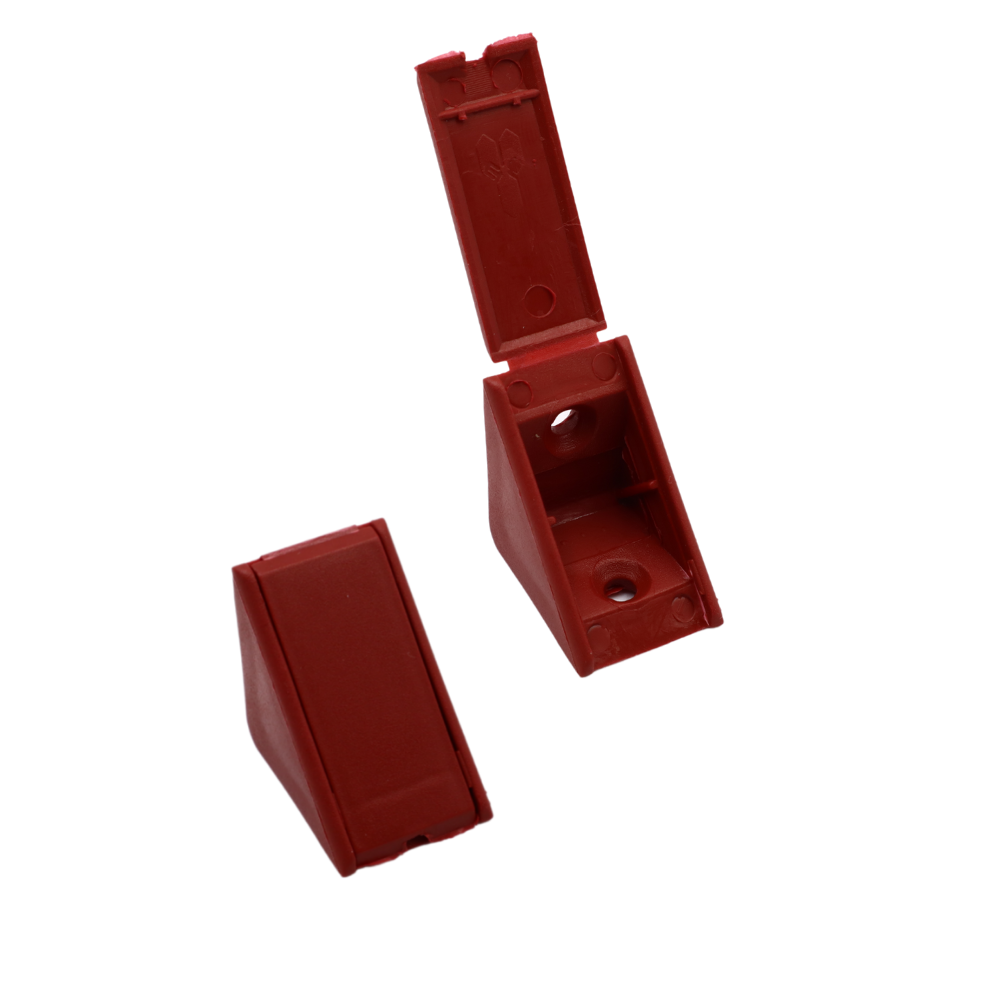Équerre d'angle plastique - Acajou 500 pièces
