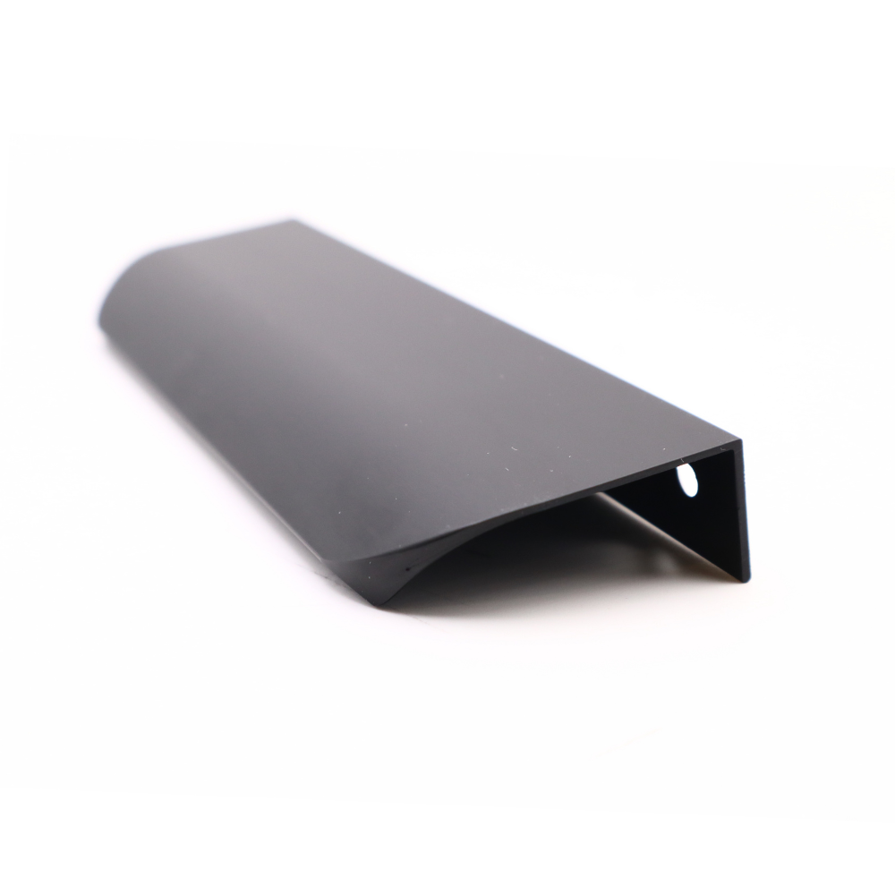 Poignée profilée rond Edge 128mm (Longueurs totales 148mm) - Noir Mat