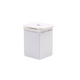 Pied de meuble carré réglable 40x40mm - 60mm - Blanc