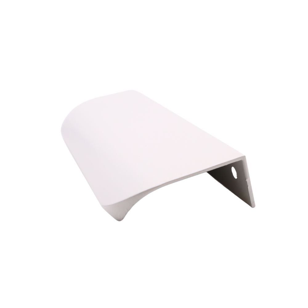Poignée profilée rond Edge 128mm (Longueurs totales 148mm) - Blanc