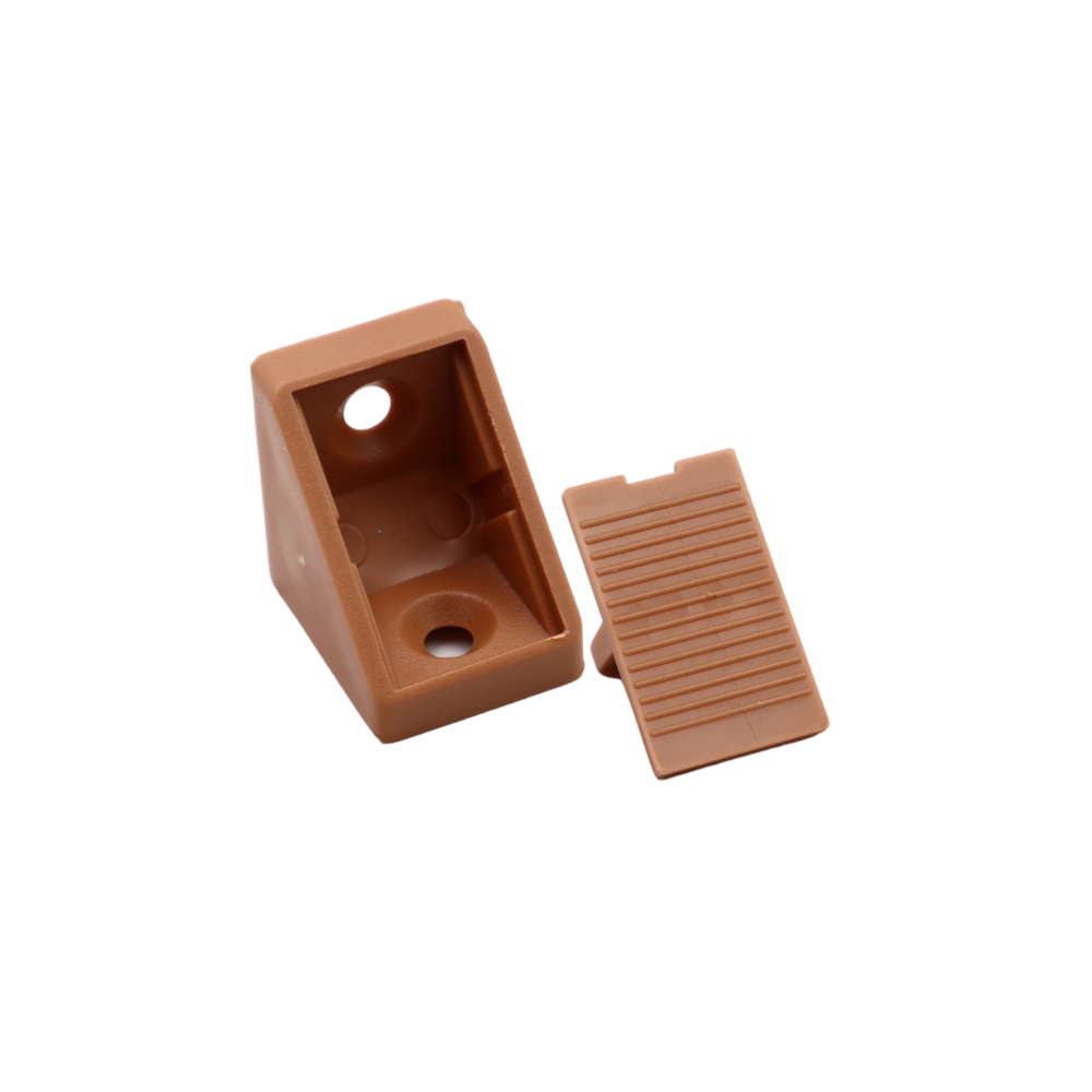 Équerre d'angle plastique avec couvercle séparé
