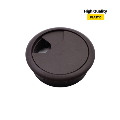 Passe-câble en plastique 60mm - Marron très foncé