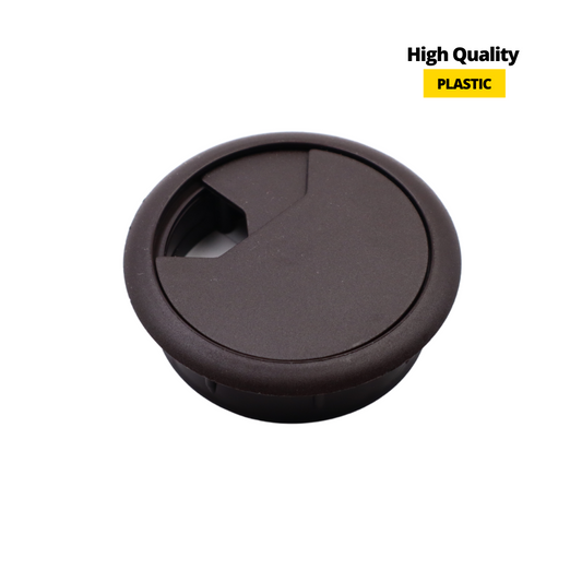 Passe-câble en plastique 60mm - Marron très foncé