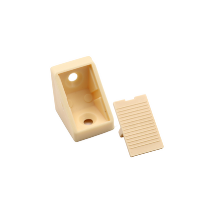 Équerre d'angle plastique avec couvercle séparé