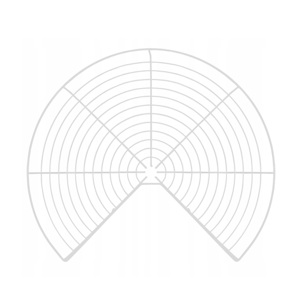 Carrousel de rangement  d'angle 3/4 pour placard de cuisine système - 690mm - Blanc