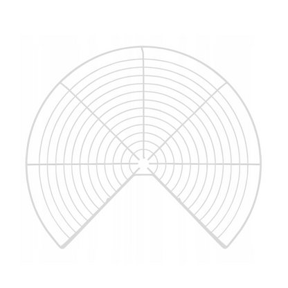 Carrousel de rangement  d'angle 3/4 pour placard de cuisine système - 690mm - Blanc