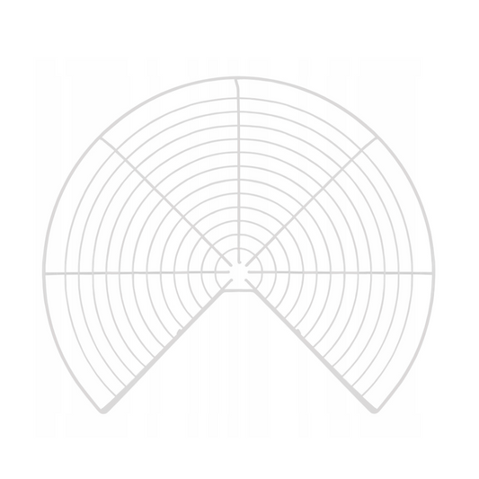 Carrousel de rangement  d'angle 3/4 pour placard de cuisine système - 690mm - Blanc