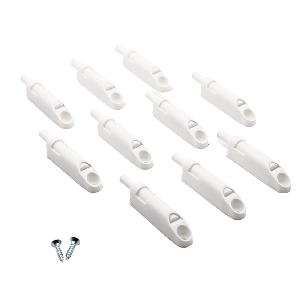 Amortisseur de porte de cuisine fermeture silencieuse - Blanc (10 pièces)