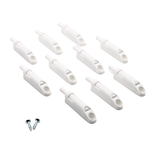 Amortisseur de porte de cuisine fermeture silencieuse - Blanc (10 pièces)