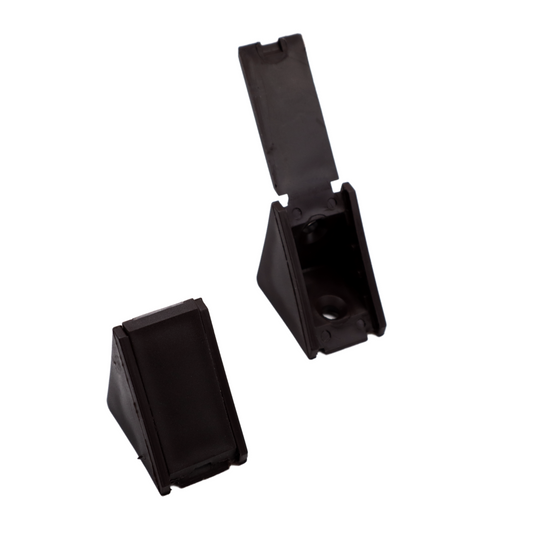 Équerre d'angle plastique - Noir 200 pièces