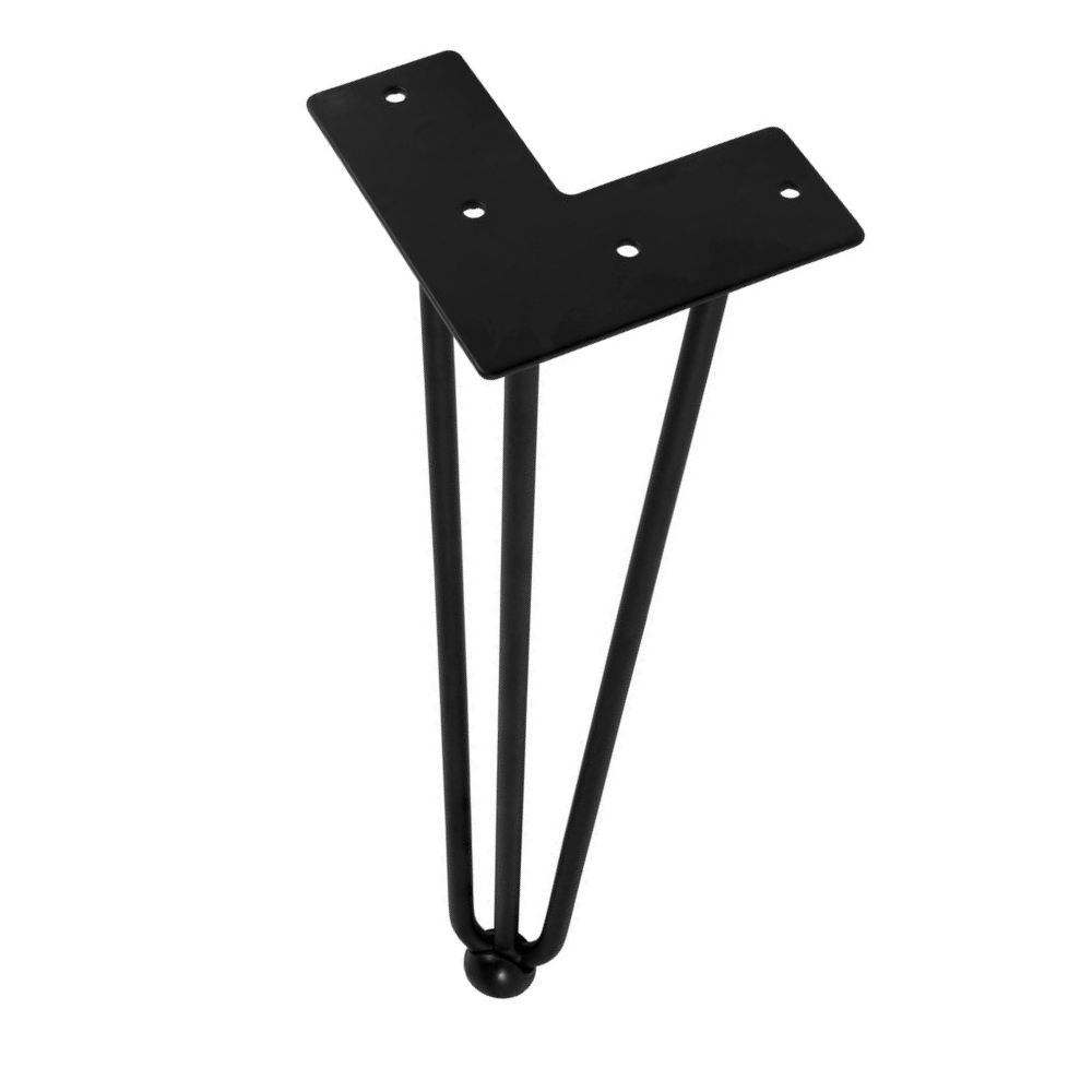 Pied de meuble 710mm - Noir